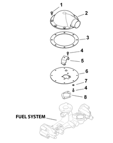 Kohler Efi Engine Air Intake And Filtration Diagram and Parts List for 465 4X4-EFI-1I029Z-1H020Z-37BMD710 Cub Cadet Lawn Tractor Accessories